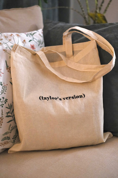(Tay’s version) embroidered tote bag